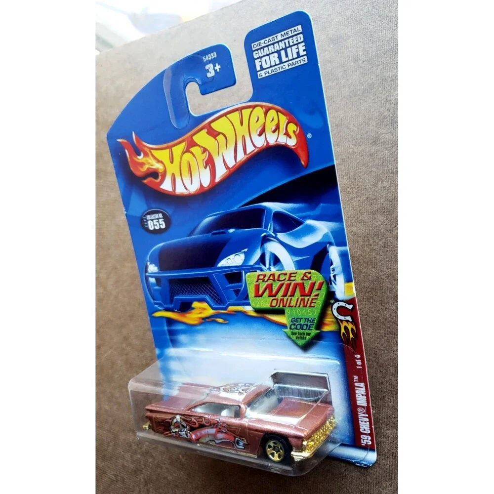 2002 Hot Wheels '59 CHEVY IMPALA Brown #055 Wild Frontier Series 1:64 GOLD 5-SP